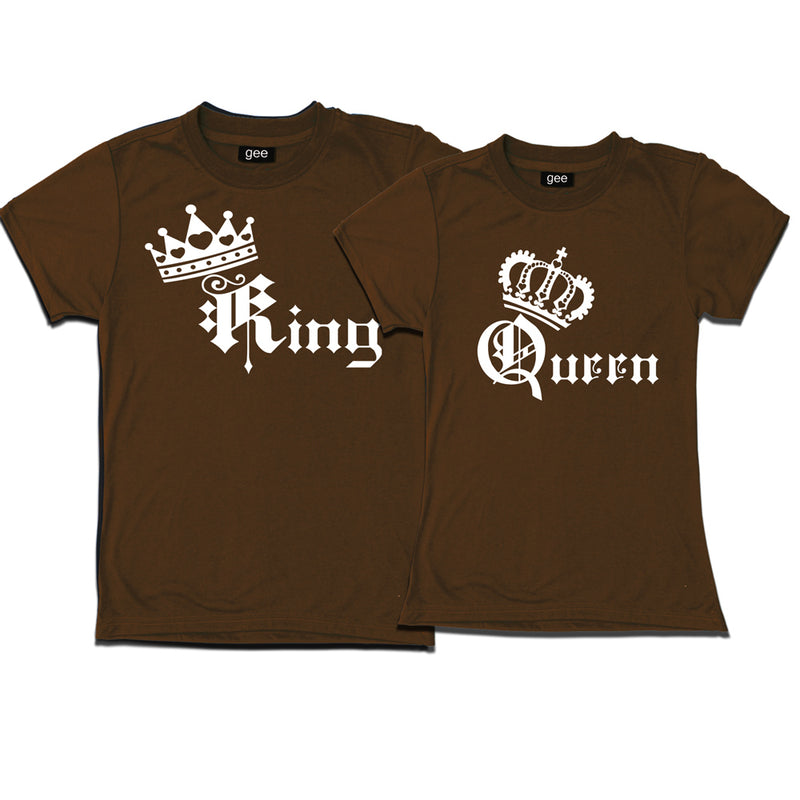 KING QUEEN Couple T-Shirts
