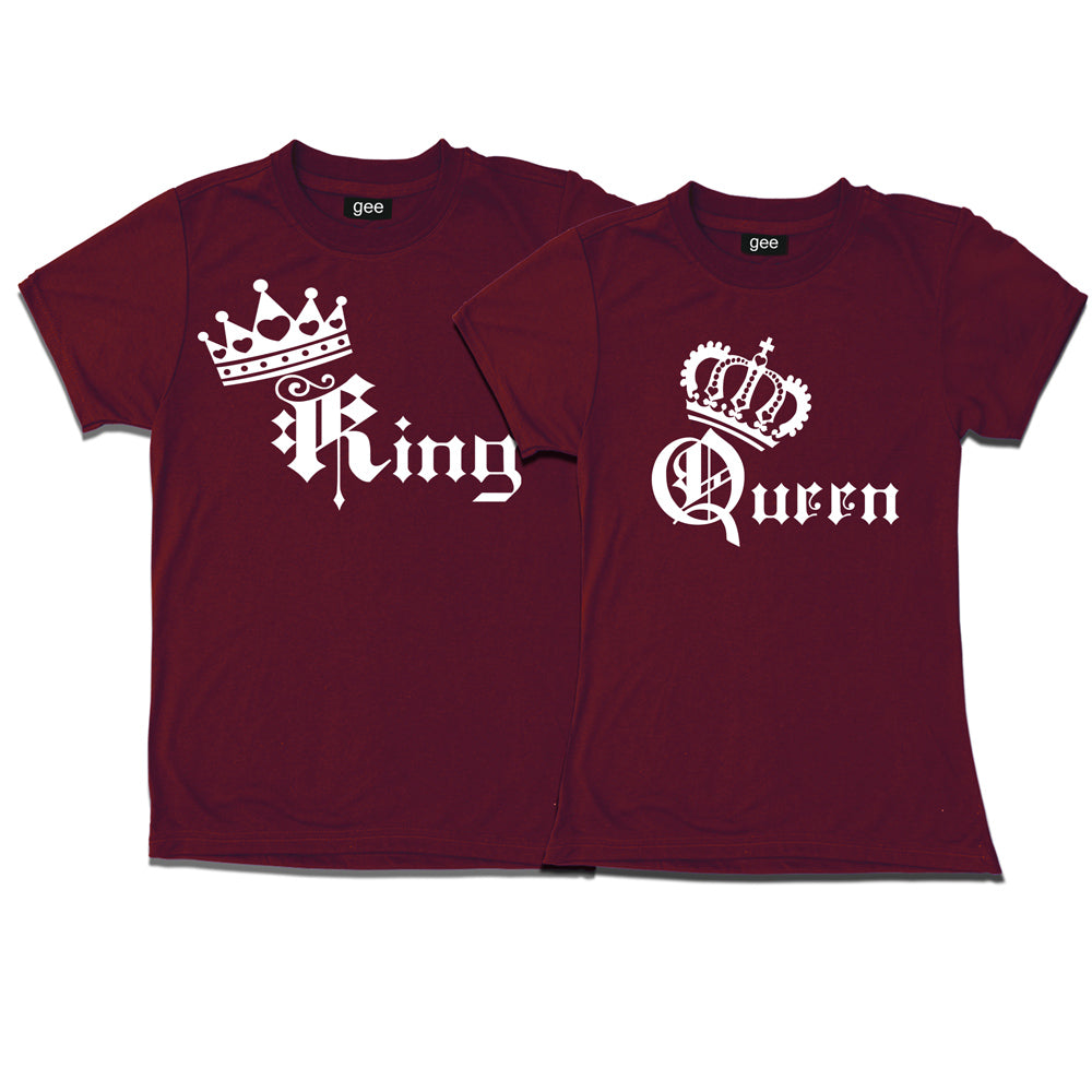 KING QUEEN Couple T-Shirts
