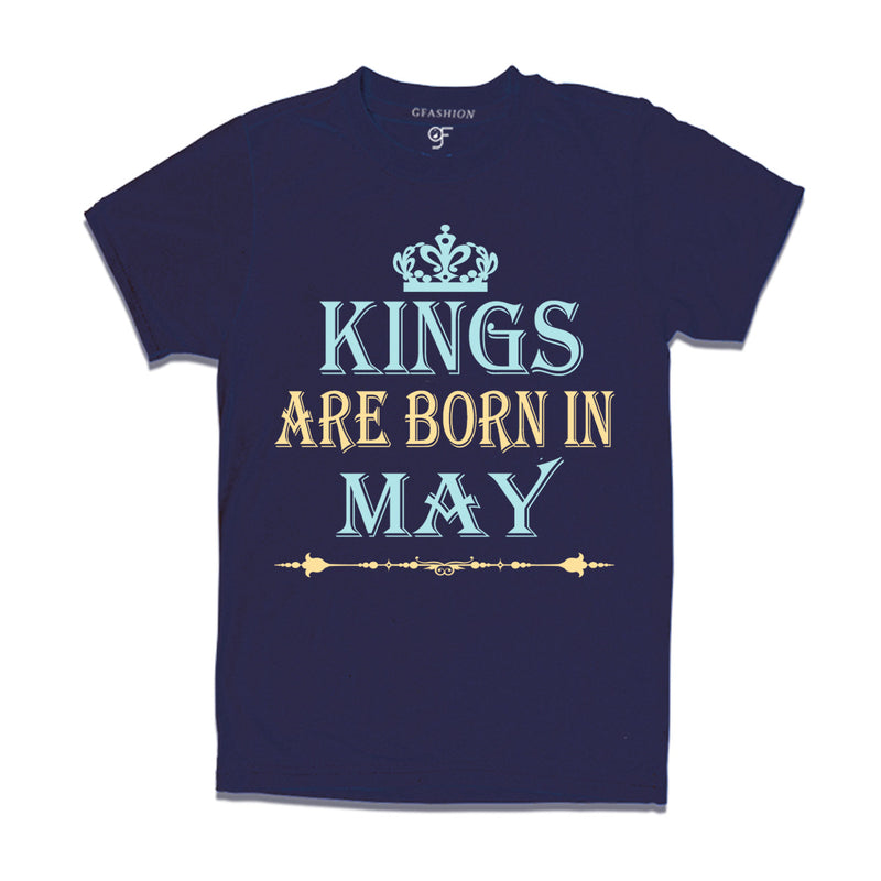 kings are born in may t shirt