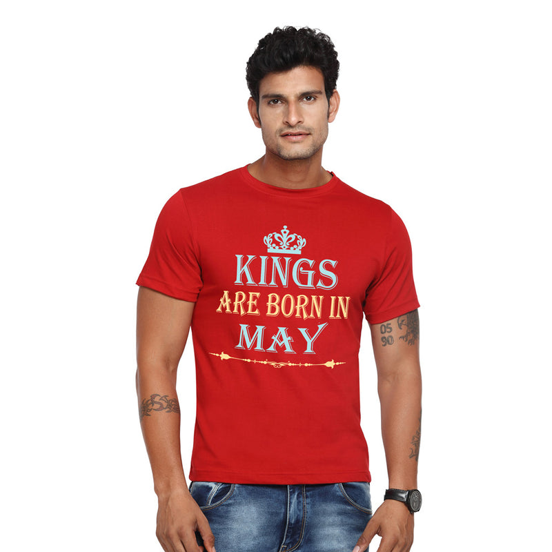 kings are born in may t shirt