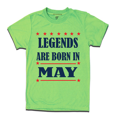 Legends Born in May-Birthday t-shirts