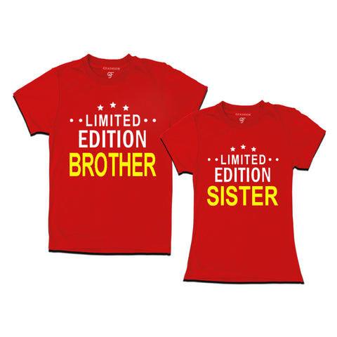 Limited Edition-Brother-Sister T-shirts-Red-gfashion