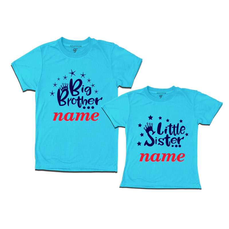 big brother-little sister t shirts-personalized names