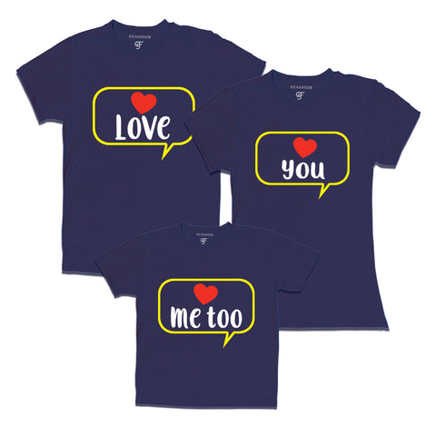 i love you family t shirts