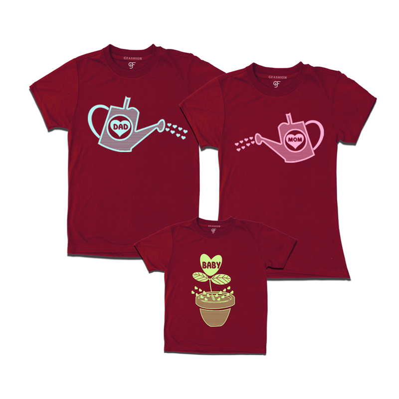T shirts for Mom Dad and Baby