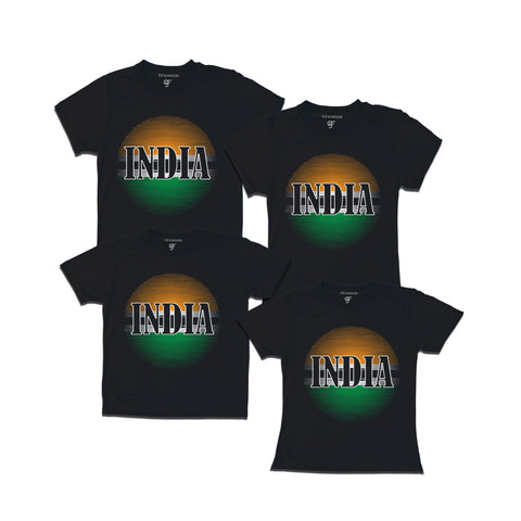 matching family t shirts set of 4 india