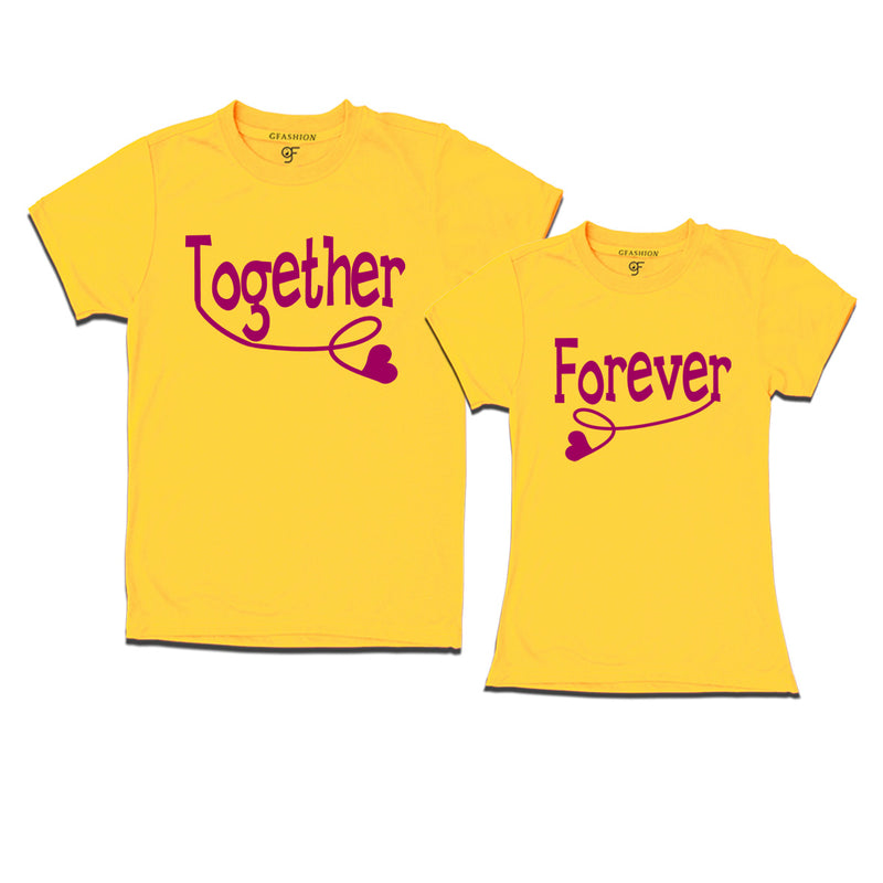 matching couple t shirt together forever | gfashion