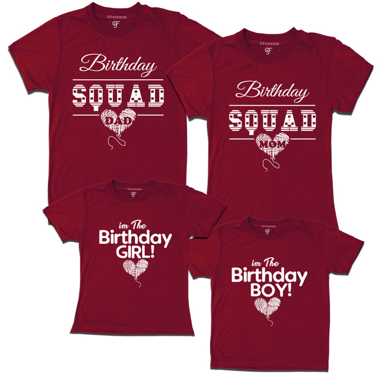 Birthday Squad T Shirts for family