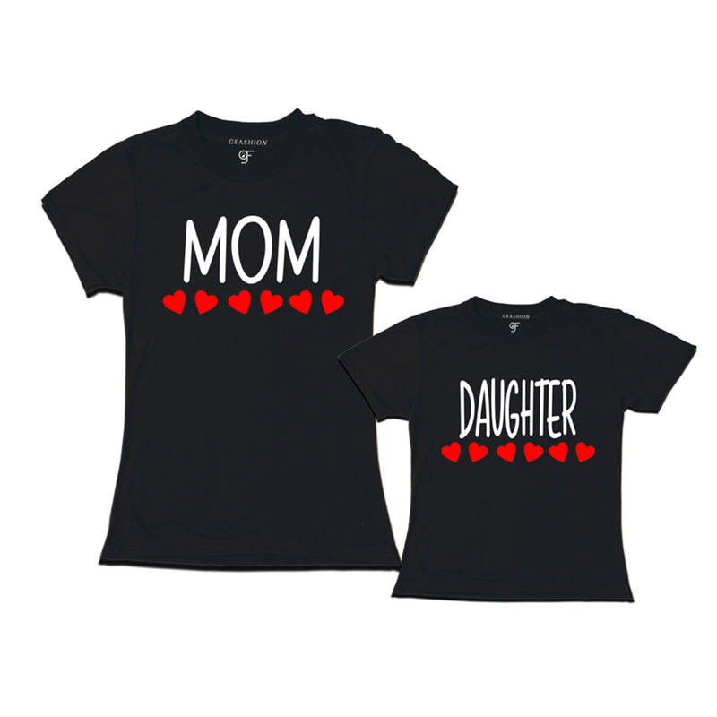matching-t-shirts-for-mom-and-Daughter-get-now-from-gfahion-online-store-india-avaialble-all-colors-Black
