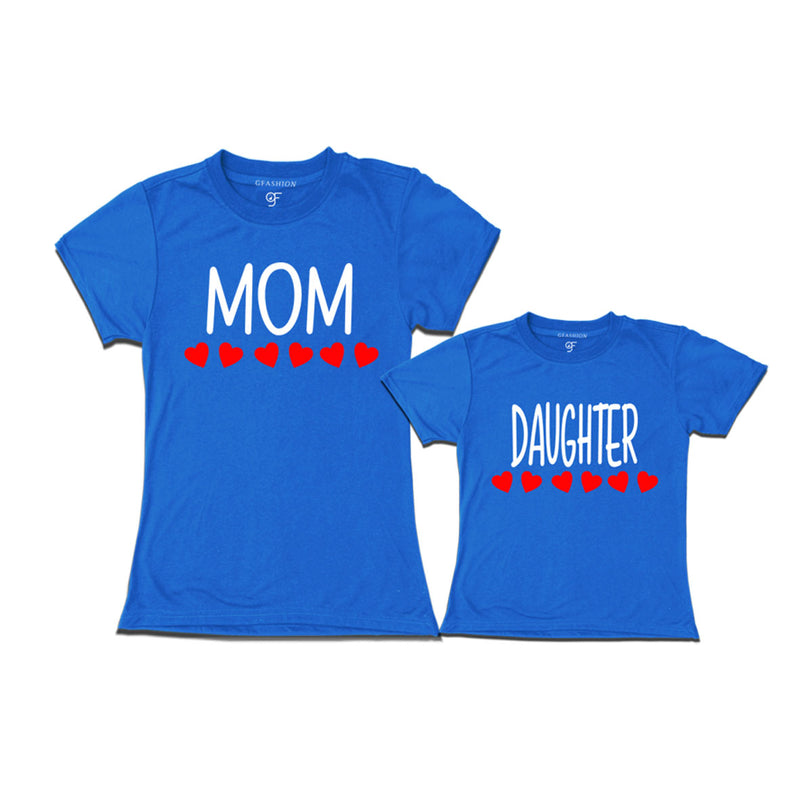 matching-t-shirts-for-mom-and-Daughter-get-now-from-gfahion-online-store-india-avaialble-all-colors-Blue
