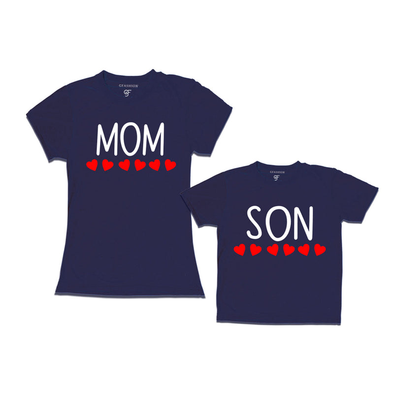 matching-t-shirts-for-mom-and-Son-get-now-from-gfahion-online-store-india-avaialble-all-colors-Navy