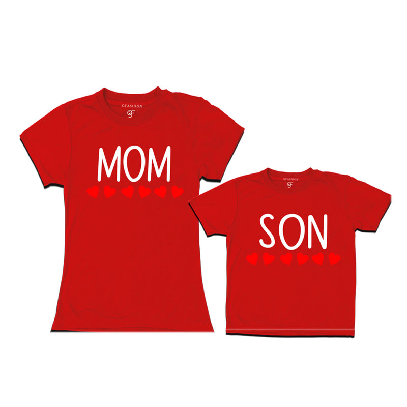 matching-t-shirts-for-mom-and-Son-get-now-from-gfahion-online-store-india-avaialble-all-colors-Red