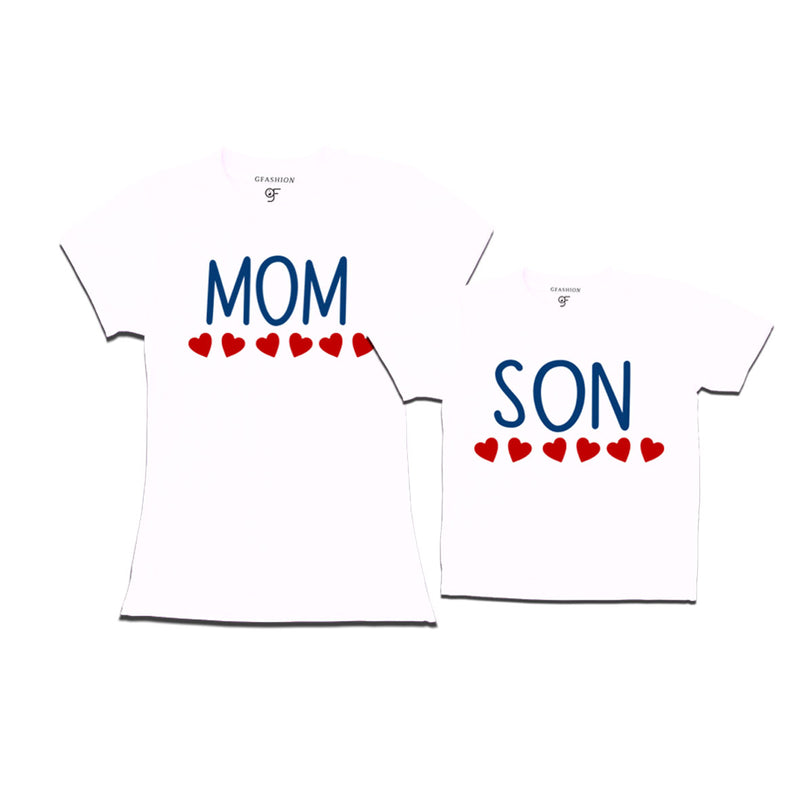 matching-t-shirts-for-mom-and-Son-get-now-from-gfahion-online-store-india-avaialble-all-colors-White