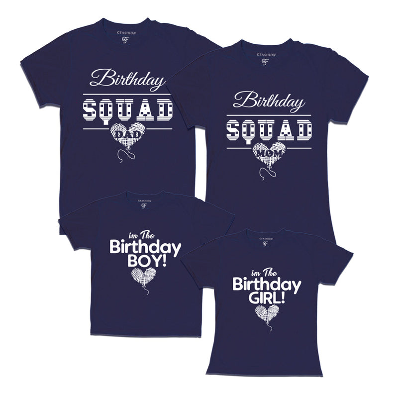 Birthday Squad T Shirts for family