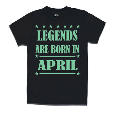 Legends Born in April-Birthday t-shirts