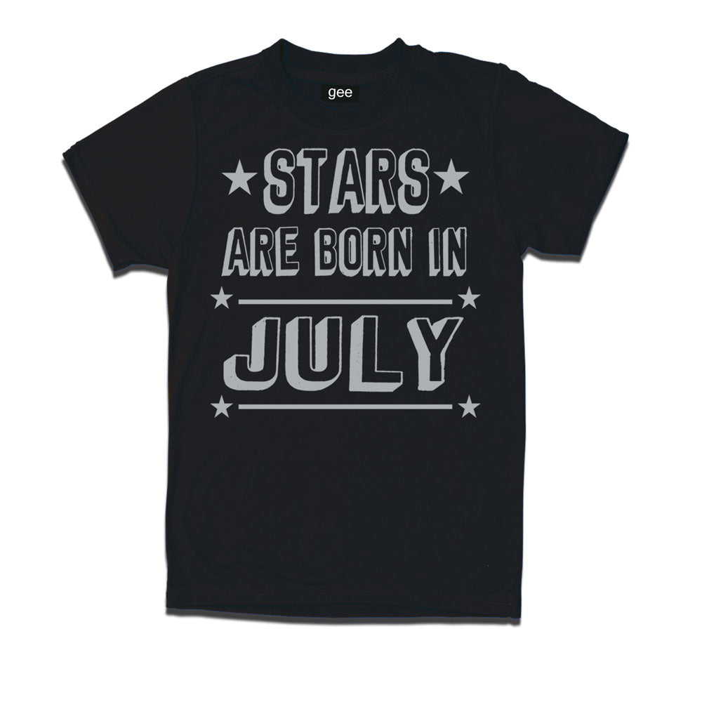 Stars Born in July-Birthday t-shirts