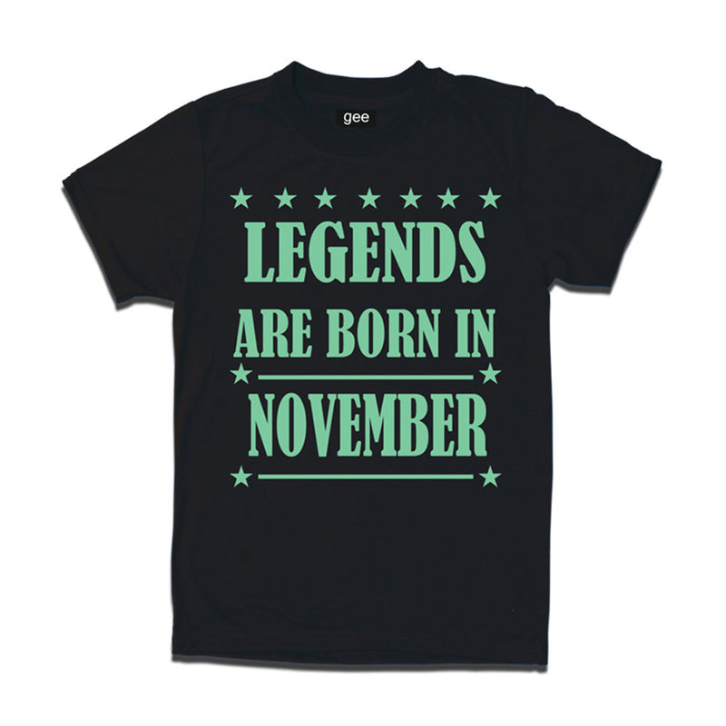 Legends Born in November -Birthday t-shirts