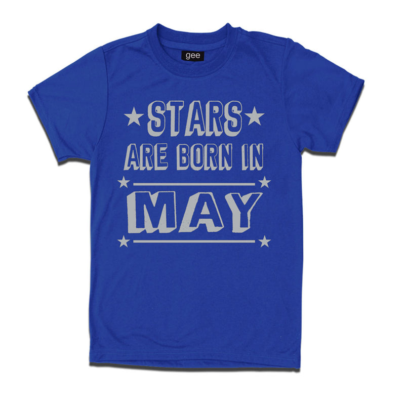 Stars Born in May-Birthday t-shirts