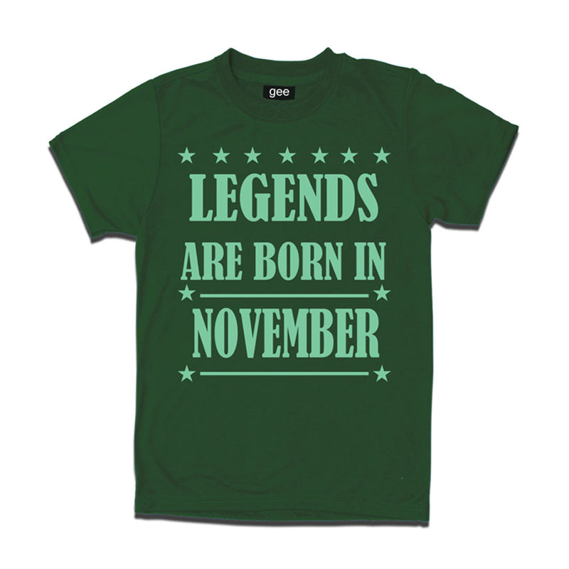 Legends Born in November -Birthday t-shirts