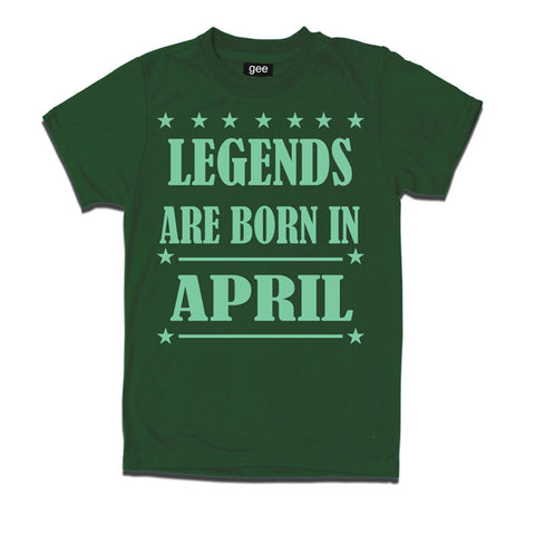 Legends Born in April-Birthday t-shirts