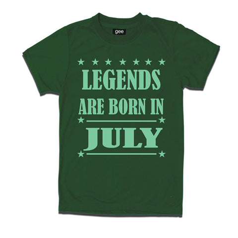Legends Born in July-Birthday t-shirts