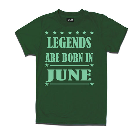 Legends Born in June-Birthday t-shirts