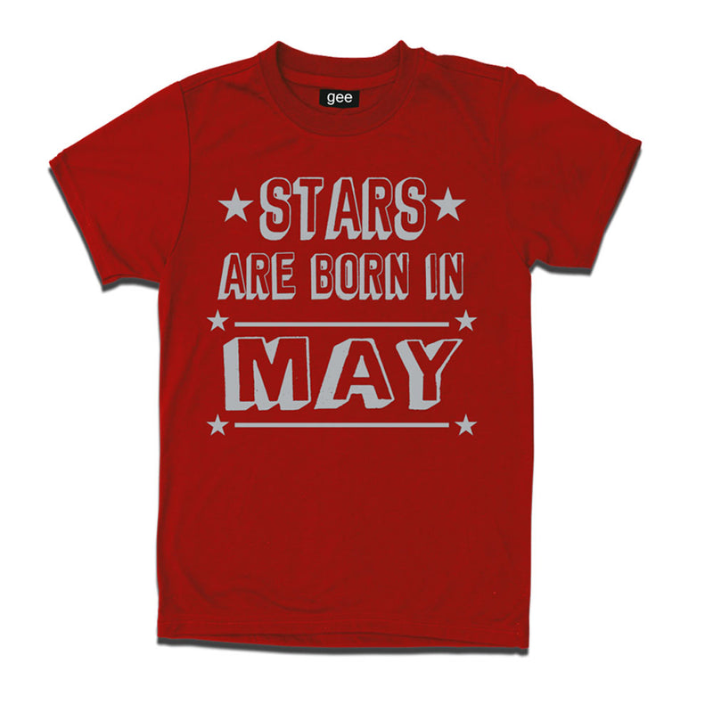 Stars Born in May-Birthday t-shirts