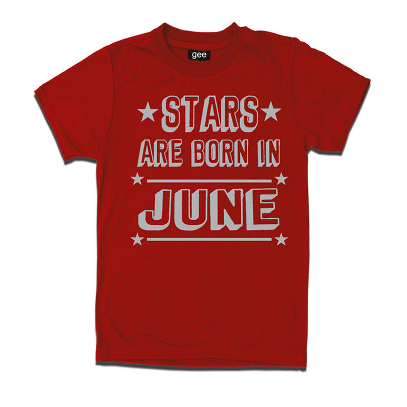 Stars Born in June-Birthday t-shirts