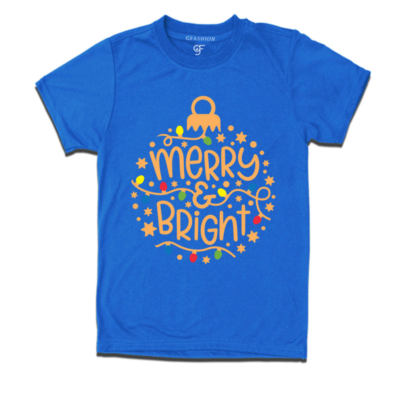 Merry And Bright T Shirt Ornament print