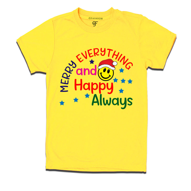 merry everything and happy always christmas tshirts for family
