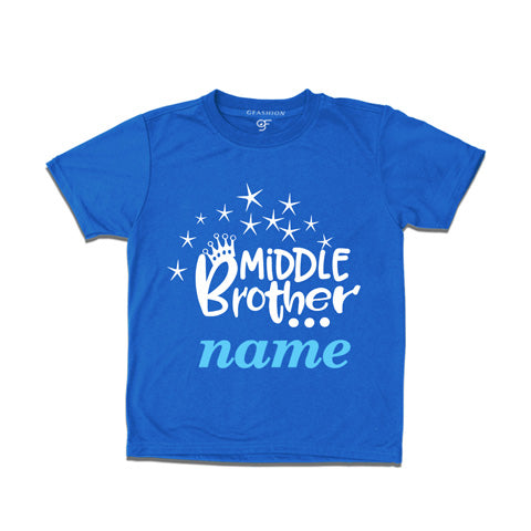 Middle Brother Name Customize t-shirts