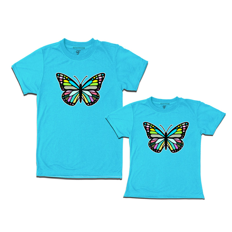 Butterfly t shirts for mom and daughter