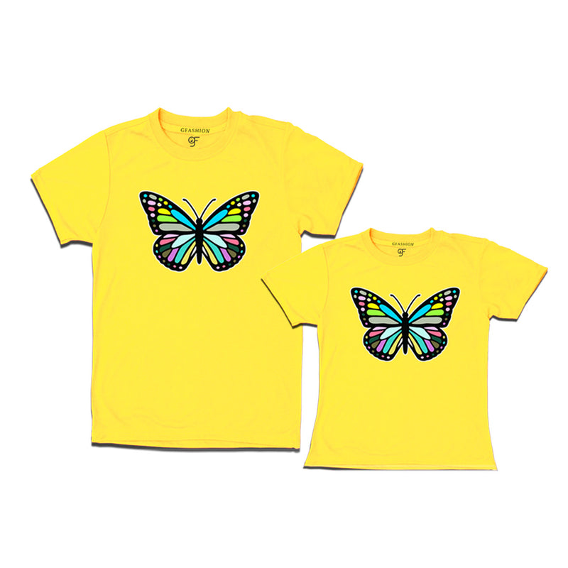 Butterfly t shirts for mom and daughter