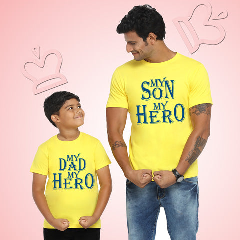 my son my hero t-shirts - my dad my hero t-shirts -father's day t shirts for dad son