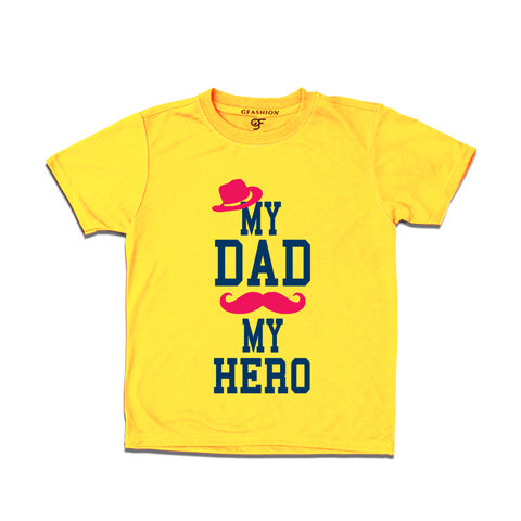My dad my hero t shirt for boy-gfashion-green