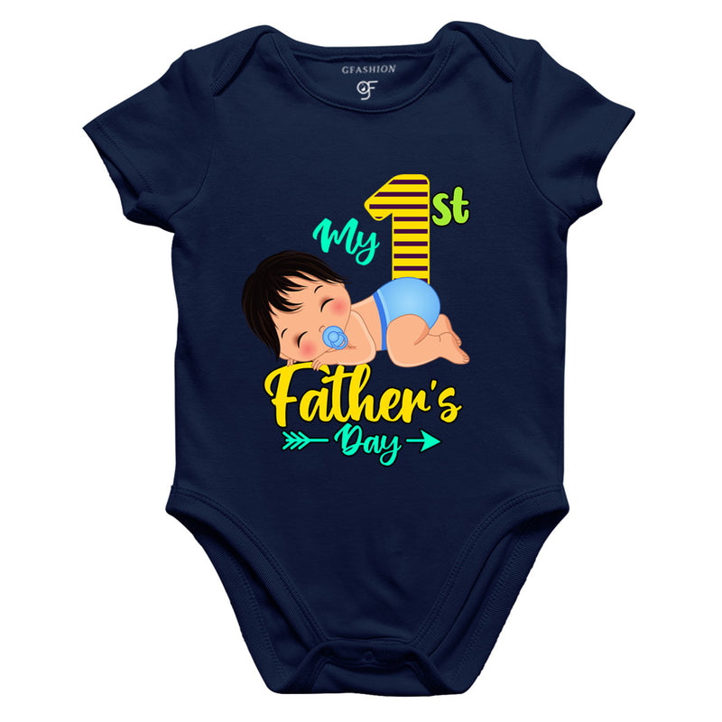 My first father's day baby rompers onesie and bodysuit