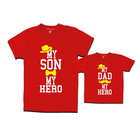 My son my hero- My dad my hero t shirts