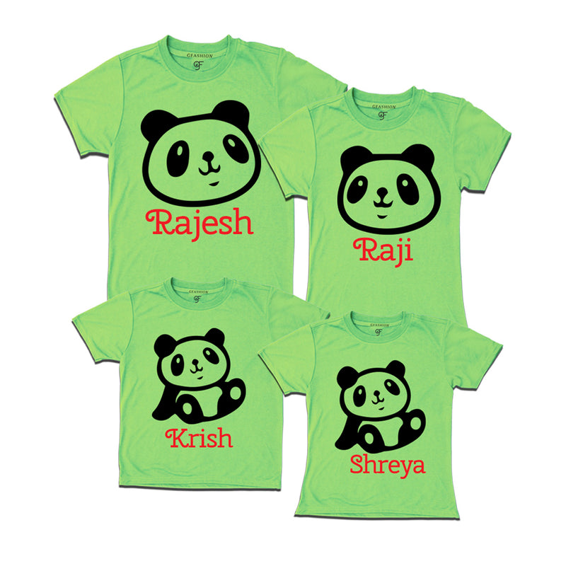 name customize t shirts panda