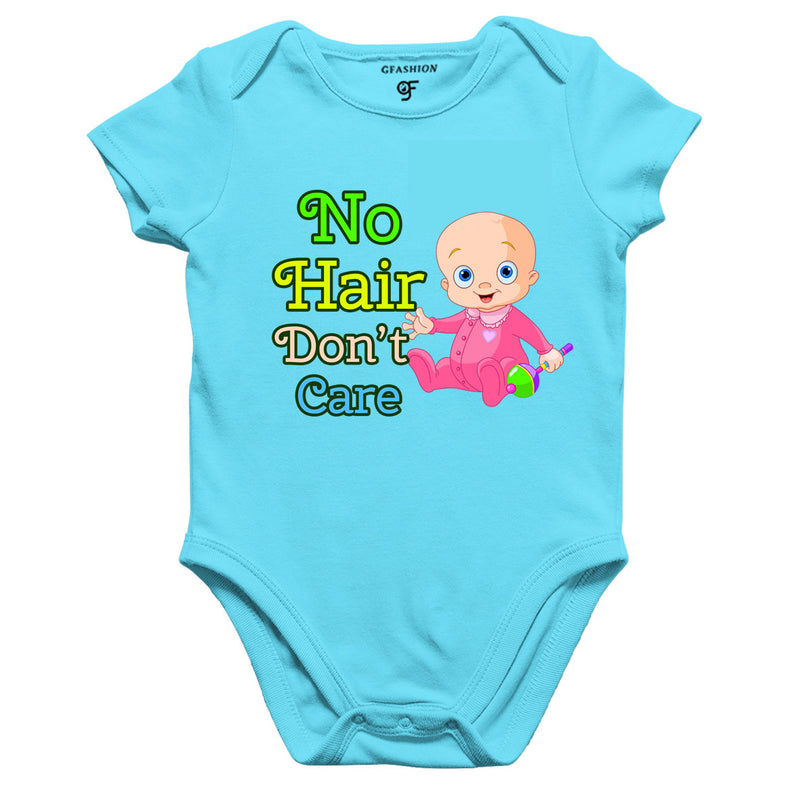 No hair don't care funny baby onesie rompers bodysuit