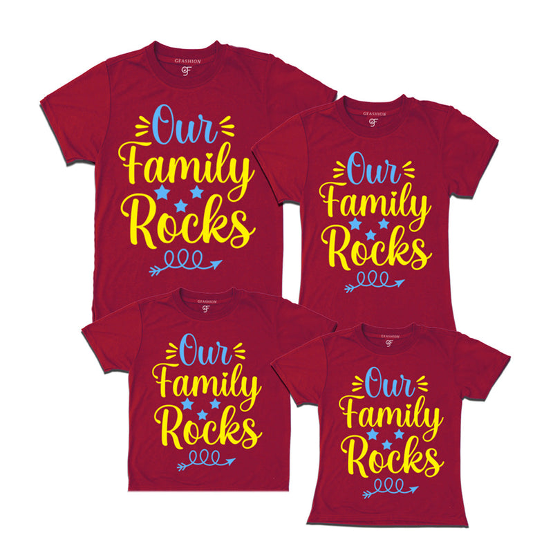 Our Family Rocks Family T-shirts For Group