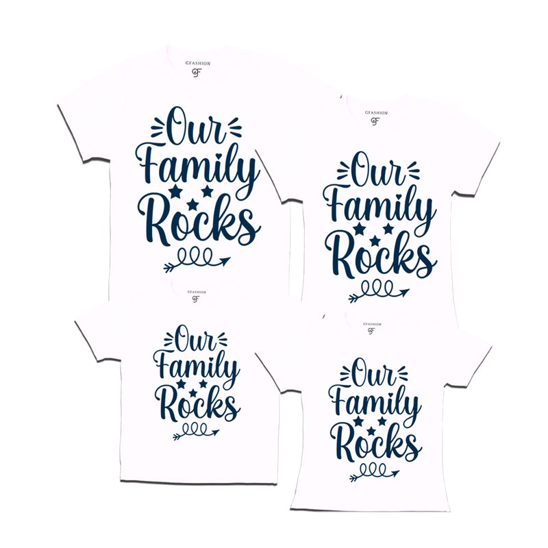 Our Family Rocks Family T-shirts set of 3 4 5