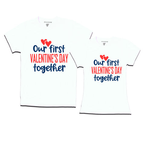 our first valentine's day together couple t shirts