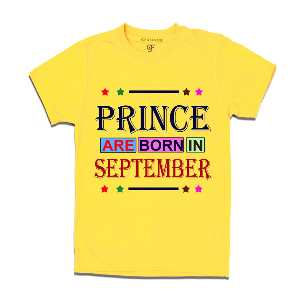 Prince are Born in September -birthday t-shirts