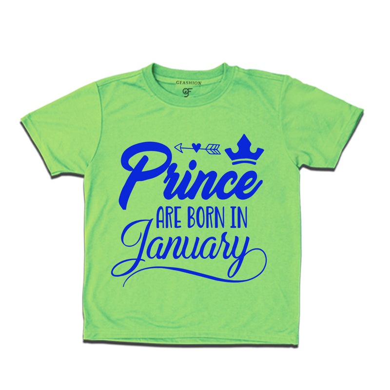 Prince are Born in January birthday  t-shirts