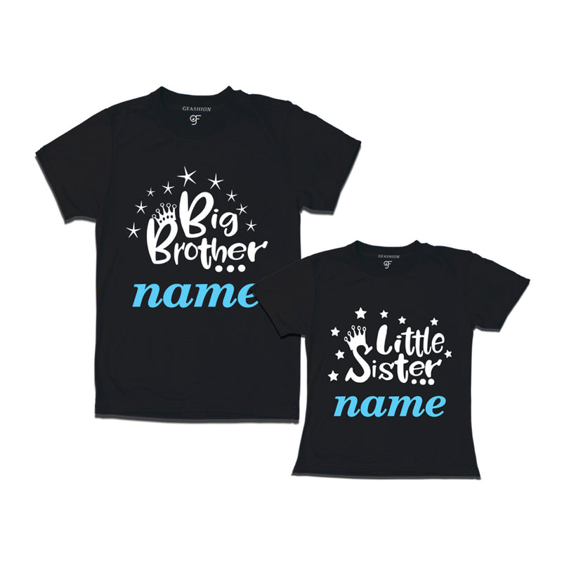 big brother-little sister t shirts-personalized names