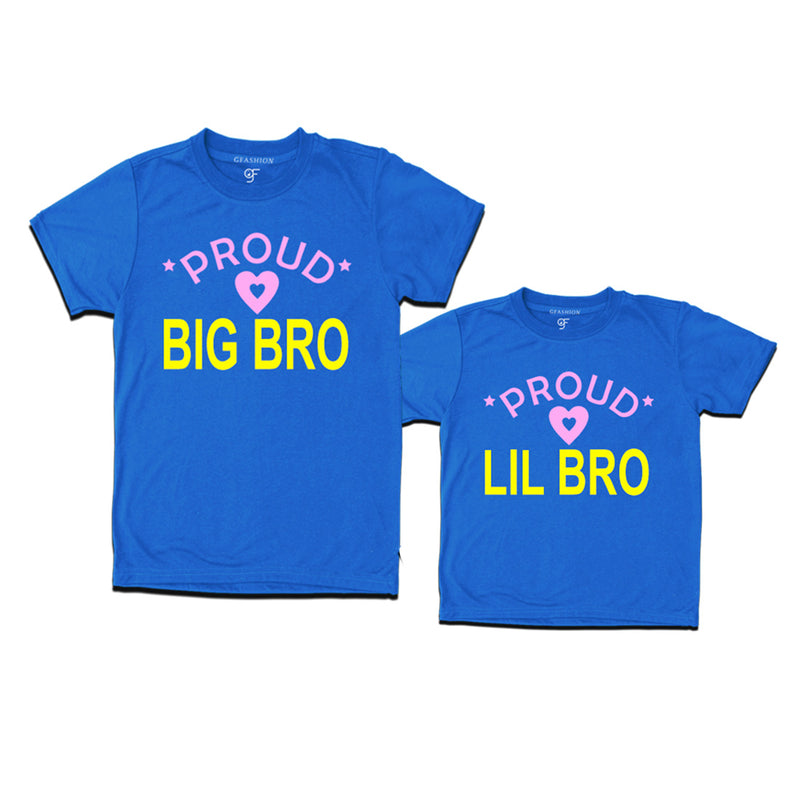 Proud Big Bro-Lil Bro T-shirts-Blue