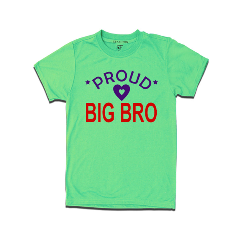 Proud Big Bro T-shirt-Pista Green