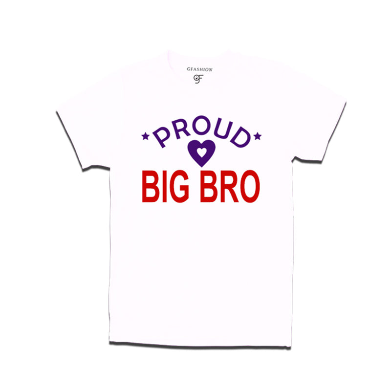 Proud Big Bro T-shirts-white