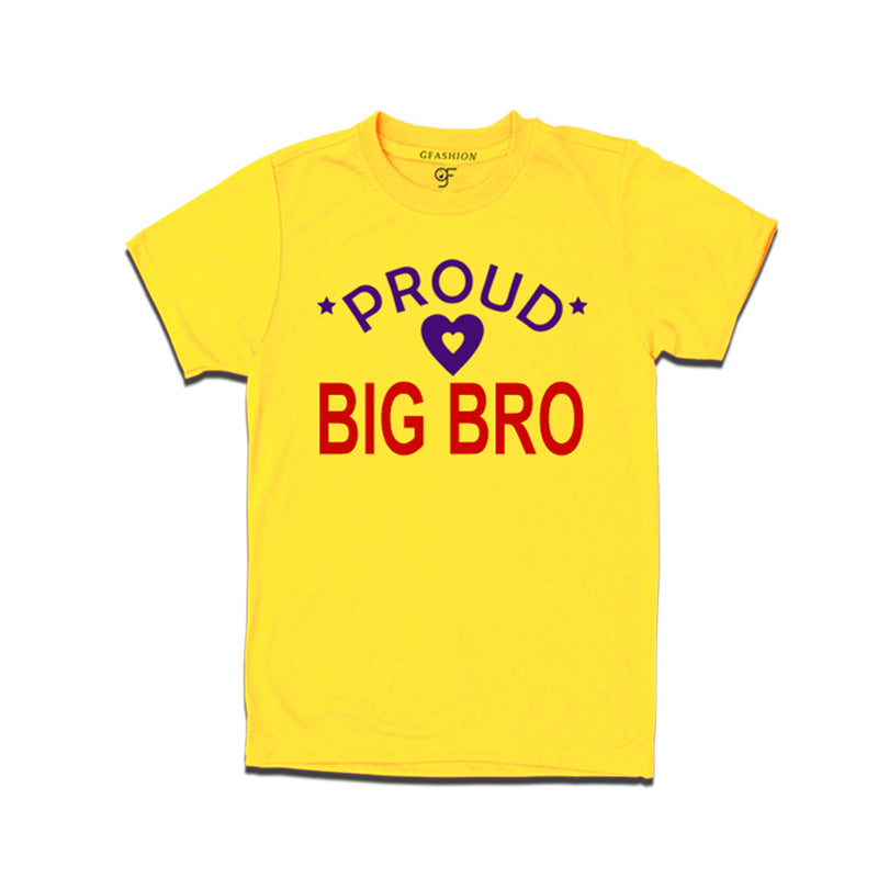 Proud Big Bro T-shirts-Yellow