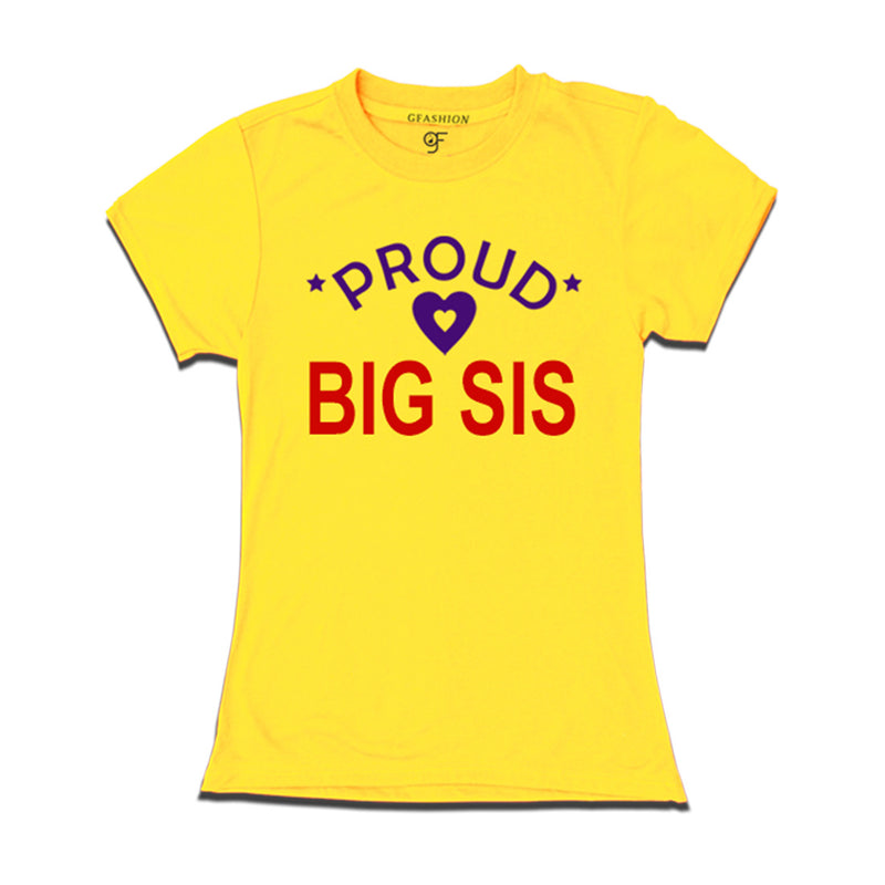 Proud Big Sis T-shirts-Yellow